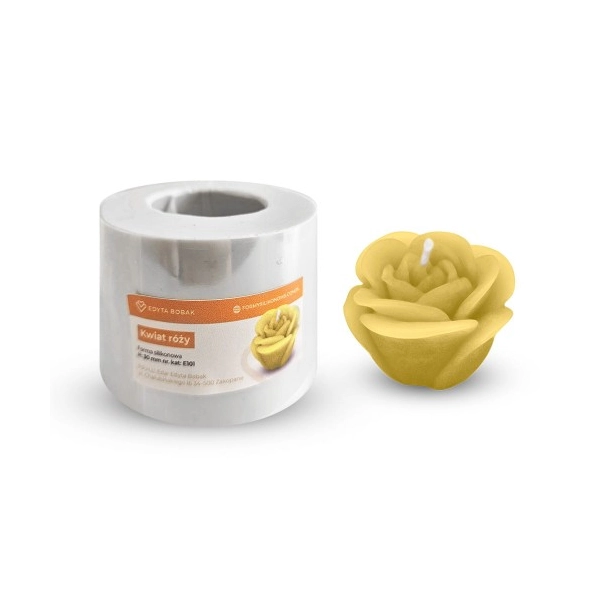 Forma silikonowa do świec - Kwiat róży